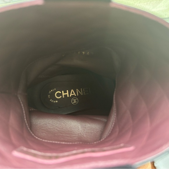 Chanel Women's Black Calfskin CC boots - Picture 3 of 6